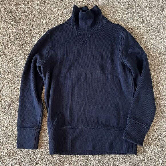 Banana Republic Sweater Men's Small Blue Knit Long Sleeve Mock Neck Pullover - Picture 1 of 5